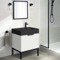 Modern Small Bathroom Vanity, 24 Inch, Free Standing