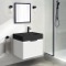 Floating Vanity - Modern, 24 Inch, Glossy White