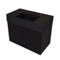 Black Fluted Floating Bathroom Vanity, 32 Inch, Modern, Matte Black, Fluted Cabinet