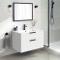 Wall Mounted Bathroom Vanity, Modern, 32 Inch