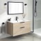 36 Inch Bathroom Vanity, Wall Mounted, Modern