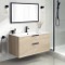 Wall Mounted Bathroom Vanity, Modern, 40 Inch