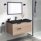 Wall Mounted Bathroom Vanity, Modern, 36 Inch