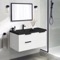 Wall Mounted Bathroom Vanity, Modern, 36 Inch