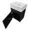 Small Vanity, Black, Floating, Modern, 16 Inch