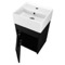 Small Vanity, Black, Floating, Modern, 16 Inch
