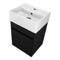 Small Vanity, Black, Floating, Modern, 16 Inch