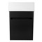 Small Vanity, Black, Floating, Modern, 16 Inch