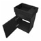 Black Small Floating Vanity, 16 Inch, Modern, Matte Black