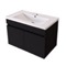 Floating Bathroom Vanity - 30 Inch, Modern, Matte Black