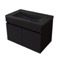 Black Floating Bathroom Vanity - 30 Inch, Modern, Matte Black