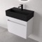 Floating Vanity - Small, Modern, 24 Inch, Glossy White