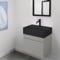 Small Bathroom Vanity, Floating, 24 Inch