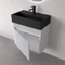 Floating Vanity - Fluted, Small, Modern, 24 Inch, Matte White