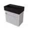 Floating Vanity - Fluted, Small, Modern, 24 Inch, Matte White