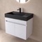 Modern Floating Vanity, 26 Inch, Glossy White
