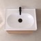 Small Floating Vanity, 24 Inch, Modern, Brown Oak