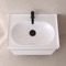 Small Floating Vanity, 24 Inch, Modern, Glossy White