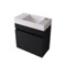 Small Floating Vanity, 24 Inch, Modern, Matte Black
