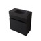 Black Small Floating Vanity, 24 Inch, Modern, Matte Black