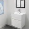 Small Bathroom Vanity, Floating, Modern, 24 Inch
