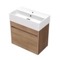 24 Inch Floating Bathroom Vanity With Sink - Small, Modern, Weathered Light Oak