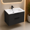 Floating Vanity - Modern, 28 Inch, Matte Black