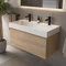 Double Bathroom Vanity, Floating, Modern, 40 Inch