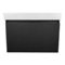 Black Floating Bathroom Vanity, Modern, 32 Inch