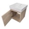 Floating Small Bathroom Vanity, Modern, 18 Inch