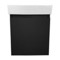 Floating Bathroom Vanity, Black, Small, Modern, 18 Inch