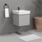 Floating Small Bathroom Vanity, Modern, 18 Inch