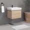 Floating Small Bathroom Vanity, Modern, 24 Inch
