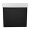 Black Bathroom Vanity, Floating, 24 Inch, Modern