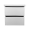 White Wall Mounted Small Bathroom Vanity, Modern, 26 Inch