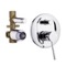 Built-In Single-Lever Bath and Shower Mixer, Rough-In Valve Included