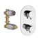 Thermostatic Tub and Shower Faucet Set with Handheld