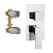 Tub and Shower Faucet Set with Handheld and Rain Shower Head