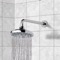 6 Inch Rain Shower Head With Arm, Chrome