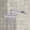 9 Inch Chrome Rain Shower Head With Arm