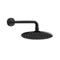 8 Inch Wall Mounted Rain Shower Head With Arm, Matte Black