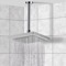 8 Inch Ceiling Mount Rain Shower Head With Arm, Chrome