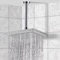 10 Inch Ceiling Mount Rain Shower Head With Arm, Chrome