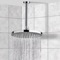 8 Inch Ceiling Mount Rain Shower Head With Arm, Chrome