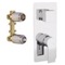 Contemporary Two Way Shower Diverter, Rough-In Valve Included
