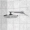 8 Inch Round Chrome Rain Shower Head With Arm