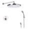 Thermostatic Rain Shower System with Handheld, Rain Shower Head, Shower Faucet Set