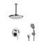 Ceiling Rain Shower System with Handheld, Rain Shower Head, Shower Faucet Set