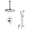 Ceiling Rain Shower System with Handheld, Rain Shower Head, Shower Faucet Set