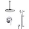 Ceiling Rain Shower System with Handheld, Rain Shower Head, Shower Faucet Set